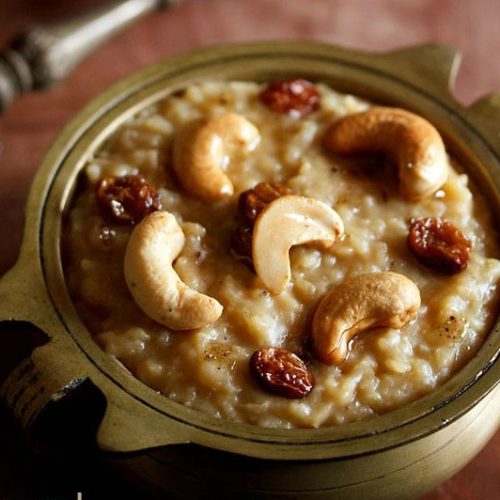 Sweet Pongal also called Sakkarai Pongal