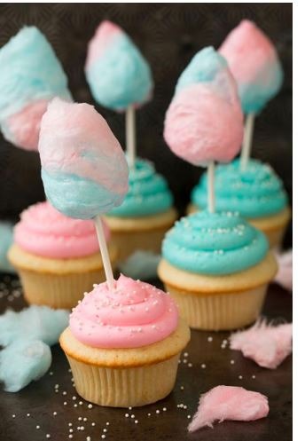 Cotton Candy Cupcakes